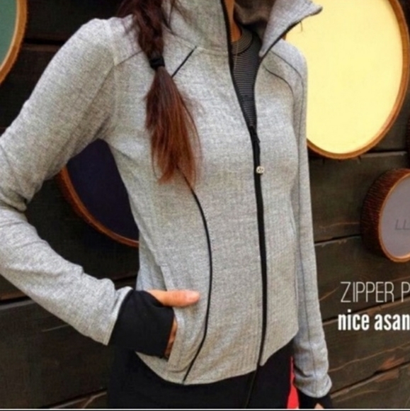 Lululemon Nice Asana Jacket Heathered Herringbone - Picture 3 of 9